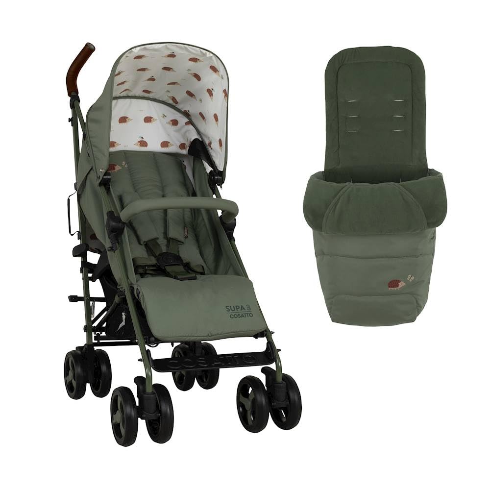 Cosatto Supa 3 Pushchair & Footmuff – Birth to 25kg, Hoglet