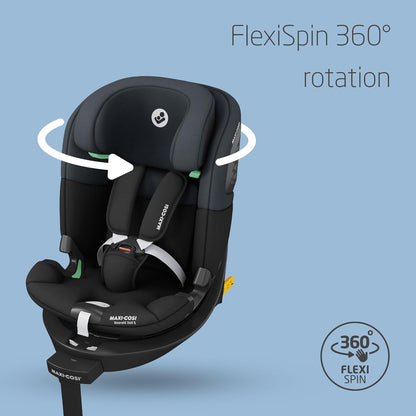Maxi-Cosi Emerald S i-Size 360° Car Seat 0–12 Yrs | Tonal Black