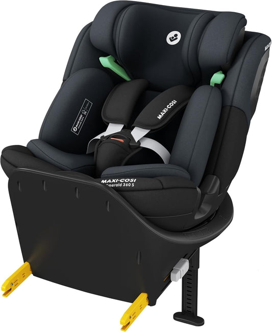 Maxi-Cosi Emerald S i-Size 360° Car Seat 0–12 Yrs | Tonal Black