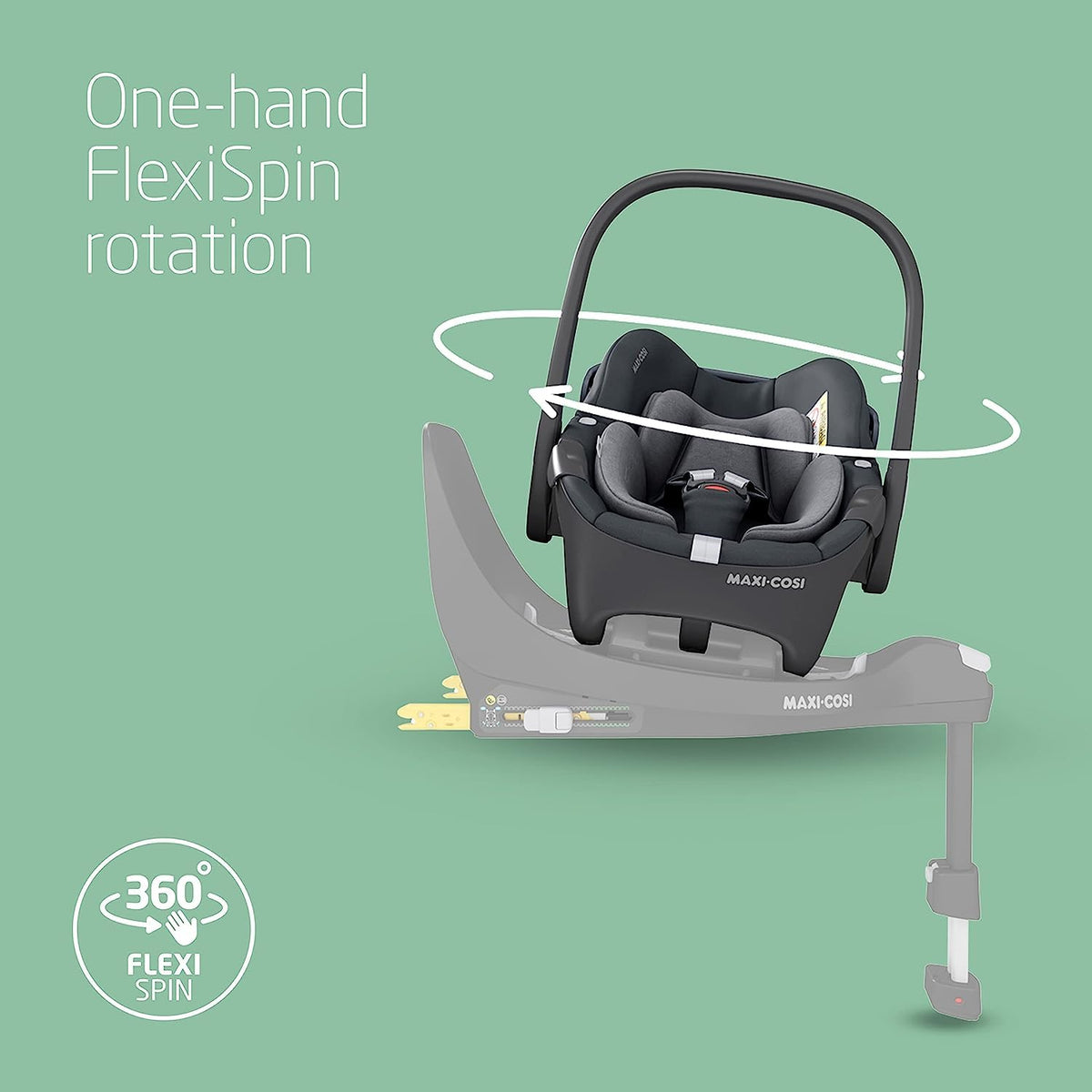 Maxi-Cosi Pebble 360 i-Size Newborn Car Seat 0–15M Essential Graphite