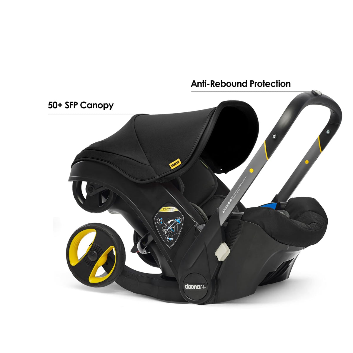 Doona+ Baby Car Seat & Stroller Convertible 0+ – Nitro Black