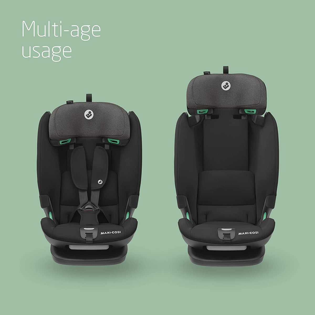 Maxi-Cosi Titan Plus i-Size ISOFIX Car Seat 15M–12Y Authentic Black