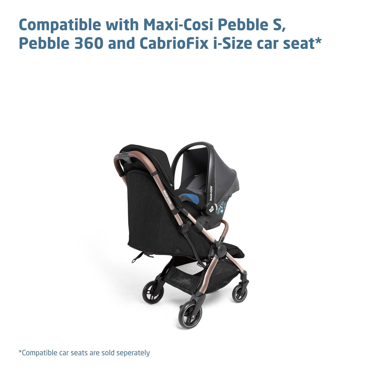 Maxi-Cosi Eva3 Lightweight Baby Stroller 0–4 Yrs | Essential Black
