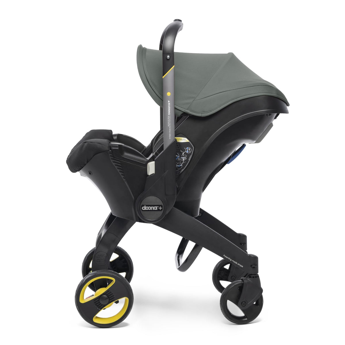 Doona+ Baby Car Seat & Stroller Convertible 0+ – Slate Green