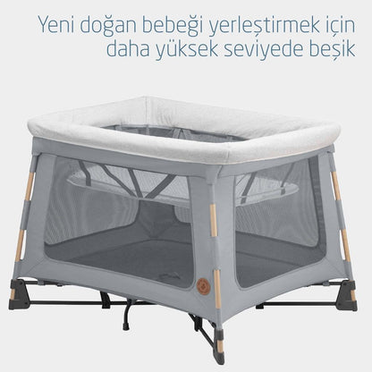 Maxi-Cosi Swift 3-in-1 Travel Cot & Playpen 0–3.5Y 15kg Beyond Grey