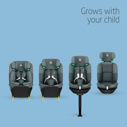 Maxi-Cosi Emerald S i-Size 360° Car Seat 0–12 Yrs | Tonal Graphite