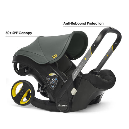 Doona+ Baby Car Seat & Stroller Convertible 0+ – Slate Green