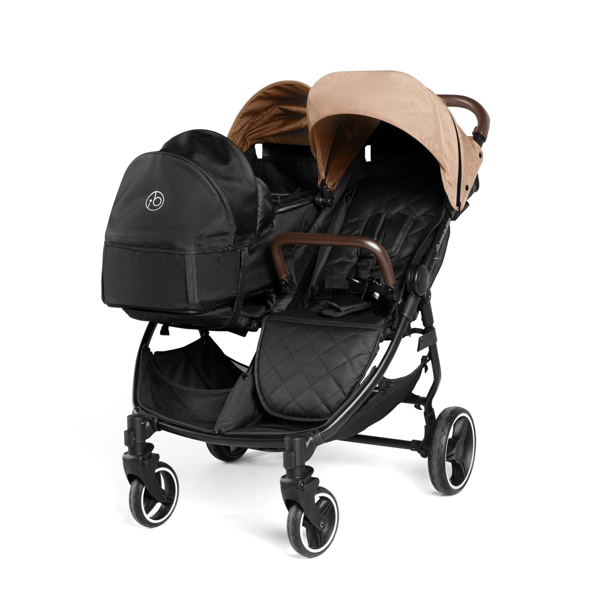 Ickle Bubba Venus Double Prime Double Stroller – Biscuit