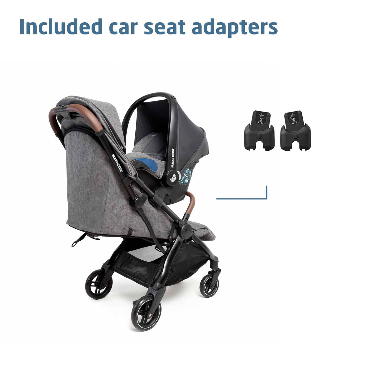 Maxi-Cosi Eva3 Lightweight Baby Stroller 0–4 Yrs | Select Grey