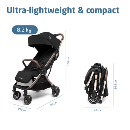 Maxi-Cosi Eva3 Lightweight Baby Stroller 0–4 Yrs | Essential Black
