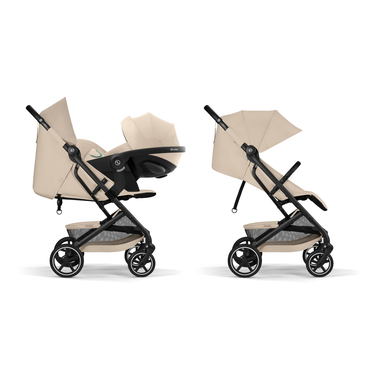 CYBEX BEEZY Pushchair – Birth to 22kg, Compact Fold, Almond Beige