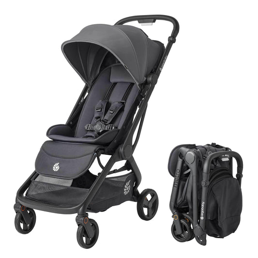 Ergobaby Metro3 Travel Stroller – Birth to 22kg, Graphite Grey