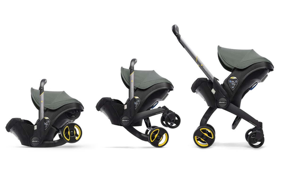 Doona+ Baby Car Seat & Stroller Convertible 0+ – Slate Green