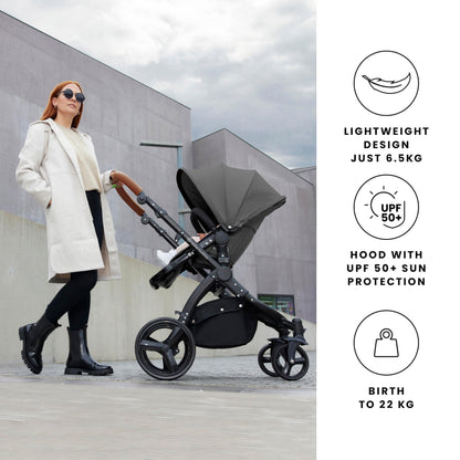 Ickle Bubba Stomp Urban 3-in-1 Travel System – Sage Green