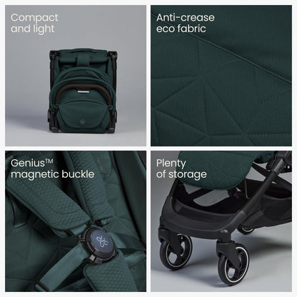 Silver Cross Clic 2 Compact Stroller & Travel Bag – Conifer