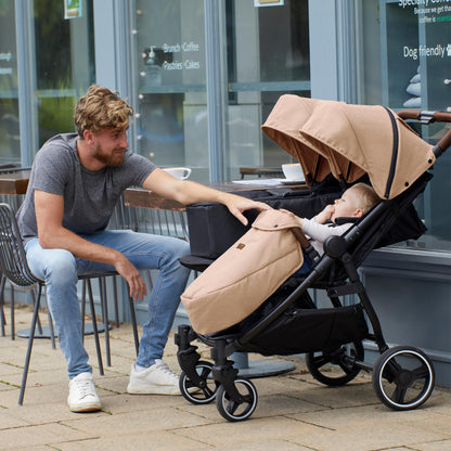 Ickle Bubba Venus Double Prime Double Stroller – Biscuit