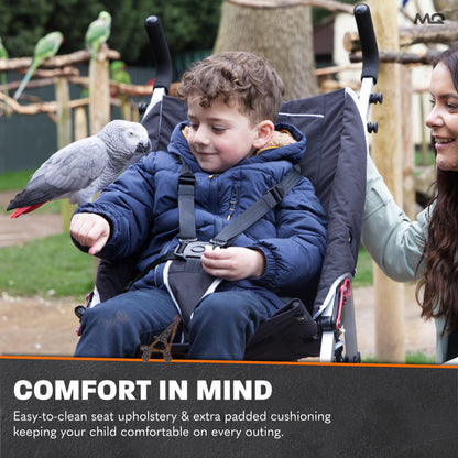 MobiQuip XL Special Needs Disability Pushchair up to 50kg Black